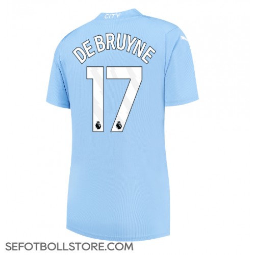 Manchester City Kevin De Bruyne #17 Replika Hemmatröja Dam 2023-24 Kortärmad